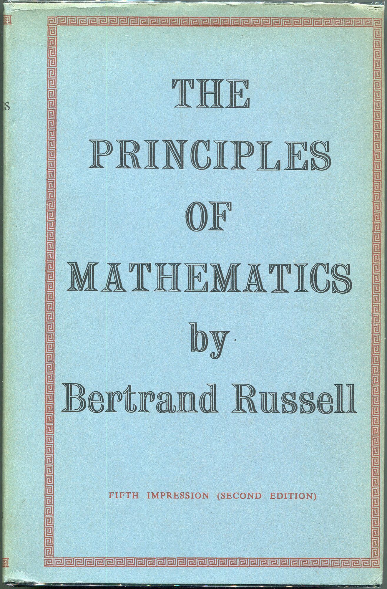 The Principles of Mathematics | Bertrand Russell | Later printing